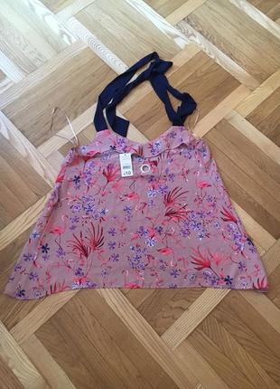 Новый легкий шифоновый летний топ топик майка маечка блуза8 фото