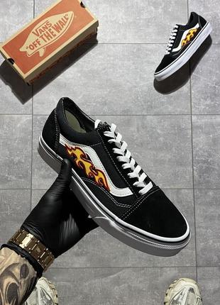 Женские кеды vans old skool burn black.3 фото