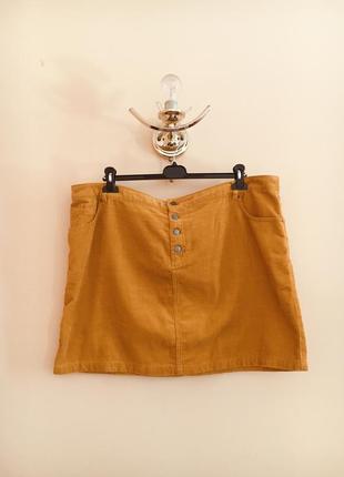 Батал большой размер стильная яркая вельветовая юбка юбочка спидниця1 фото