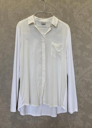 Шелковый лонгслив блуза бренда marella max mara. размер l.1 фото
