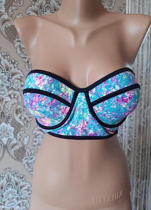 Верх от купальника бандо анжелика топ корсет 75b 75c