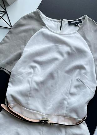 👗классный белый комбинезон с шортами под пояс/бело-серый комбез короткие рукава👗3 фото