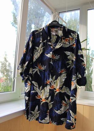 Kalaheo рубашка гавайка хлопок, made in hawaii usa
