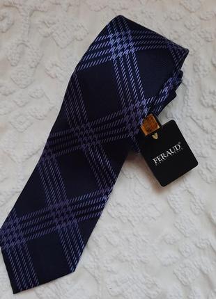 Шелковй краватка темно-синій