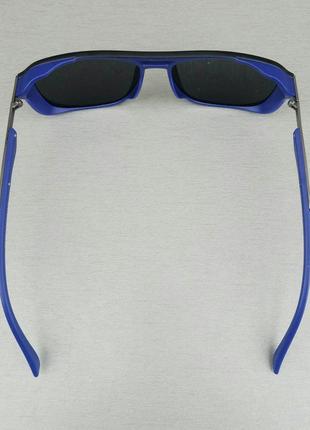 Police очки мужские солнцезащитные черные с синим поляризированые с боковыми шторкамм5 фото