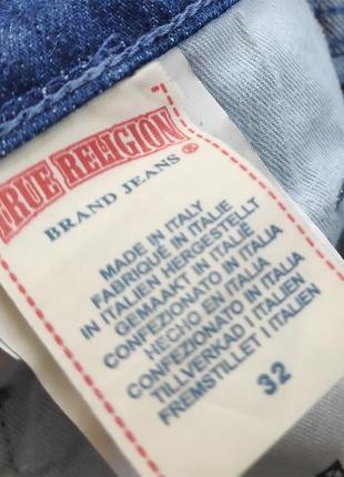 True religion шорты джинсовые made in italy оригинал (w32 - m)5 фото