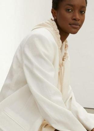 Білий літній піджак h&m