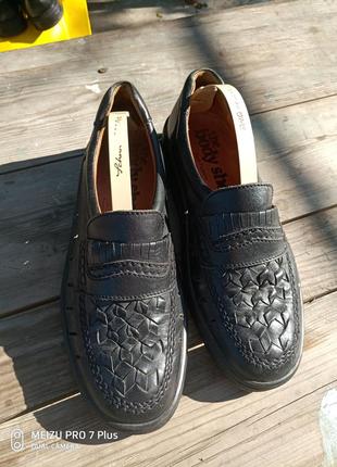 Фирменные легкие и комфортные летние туфли из натуральной кожи hush puppies5 фото