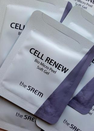 The saem cell renew bio micro peel soft gel пілінг гель зі стовбуровими клітинами2 фото