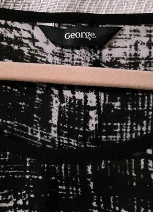Новая женская летняя шифоновая блуза, черная вечерняя блузка, пляжная туника, накидка. батал.3 фото