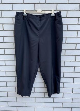 Классические чёрные брюки,штаны,капри,бриджи, большого размера,батал9 фото