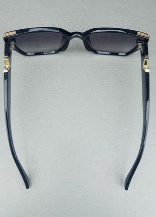 Louis vuitton очки женские солнцезащитные модные большие синие с золотым лого с градиентом4 фото