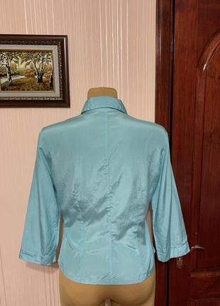 Шелковая блуза-рубашка5 фото