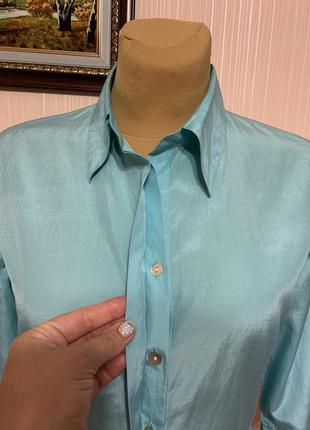 Шелковая блуза-рубашка2 фото
