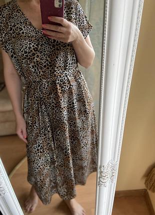 Платье туника леопардовый принт можно на пляж2 фото