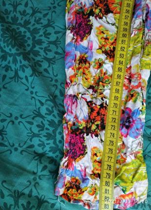 Комбез летний ,штаны в цветочный принт,яркий летний,легкий,размер с/м.6 фото
