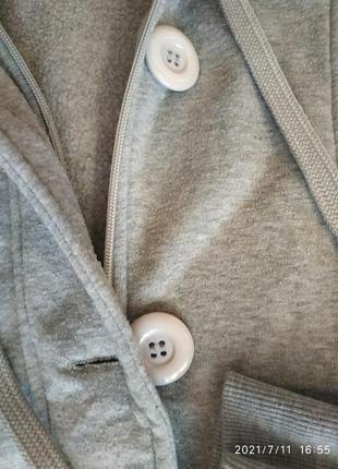 Теплая кофта,худи с капюшоном,размер с/м 5