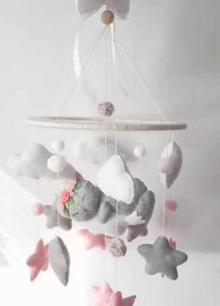 Мобіль на ліжечко. мобіль з фетру ручна робота.