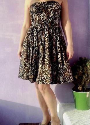 Хлопковое платье леопард 🐆7 фото
