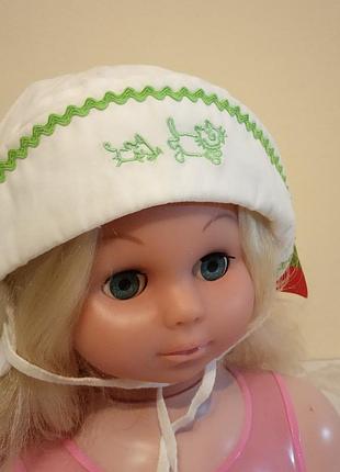 Панама панамка белая на завязках для малышей