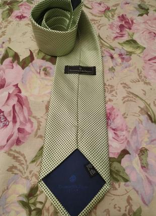 Шелковый брендовый галстук ermenegildo zegna. италия