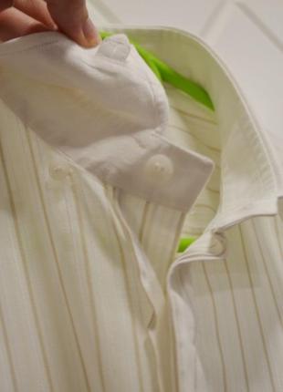 Рубашка/тенниска dolce gabbana белая в полоску l-xl, оригинал3 фото