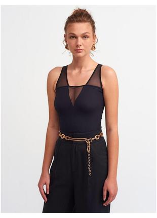 Чорний боді боди dilvin