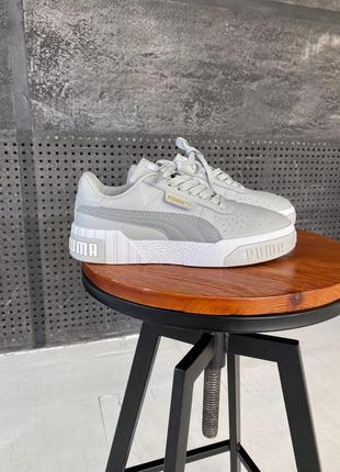 Puma cali grey, жіночі сірі кросівки пума, кросівки жіночі пума калію сірі