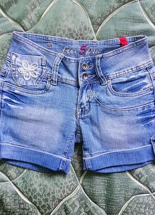 Шорти джинсові five 5 pm. шорти джинсові. 80%коттон