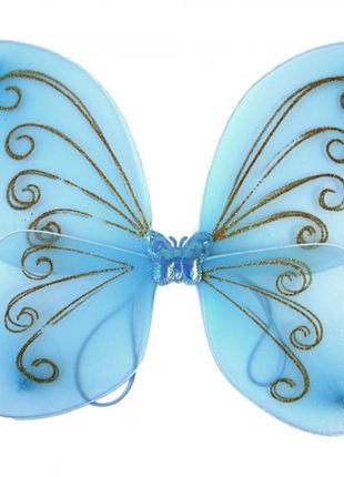 Карнавальные крылья бабочки голубые