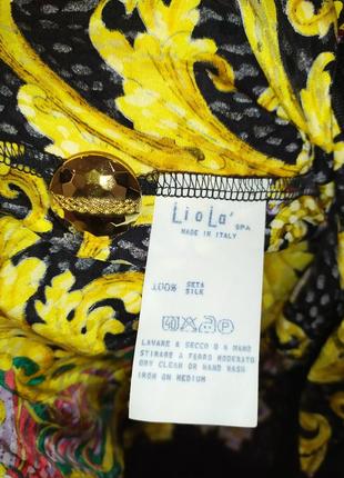 Шелковая блуза на пуговицах luola (италия), eur 46, 100% шелк,6 фото