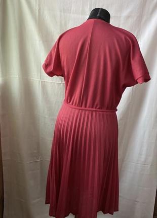 Вінтажне винного кольору сукня сукня сукня плаття спідниця плісе4 фото
