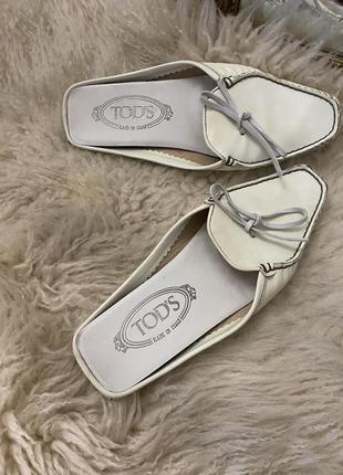 Хит!  кожаные мюли tod’s #оригинал