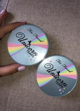 Бронзер too faced unicorn rears хайлайтер шиммер палетка скульптор9 фото