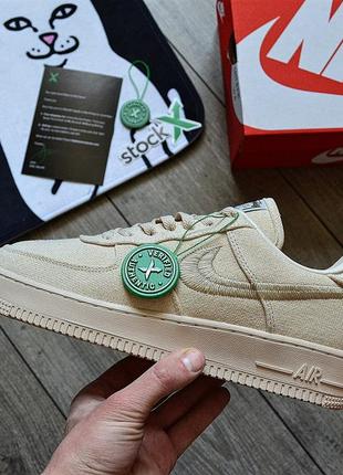 Мужские кроссовки stussy x nike air force 1 low / чоловічі кросівки найк