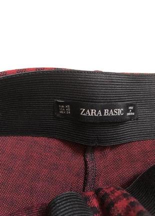 Zara 34/xs легінси лосіни в клітинку6 фото