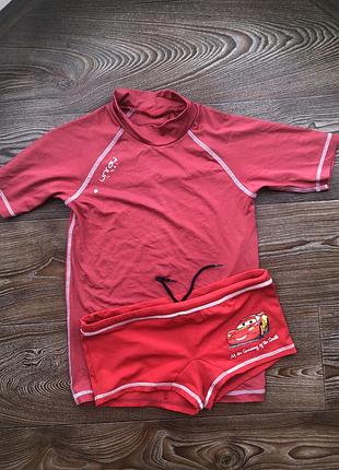 Плавки+футболка з уф на ріст 134