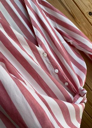 Блуза с узлом спереди в полоску  h&m5 фото