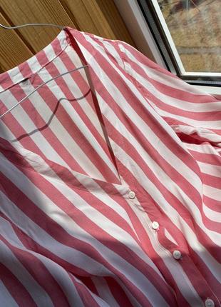 Блуза с узлом спереди в полоску  h&m10 фото