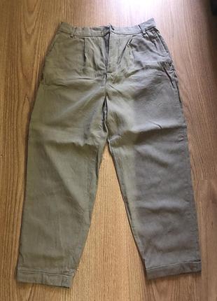 Вкорочені брюки  zara, штани