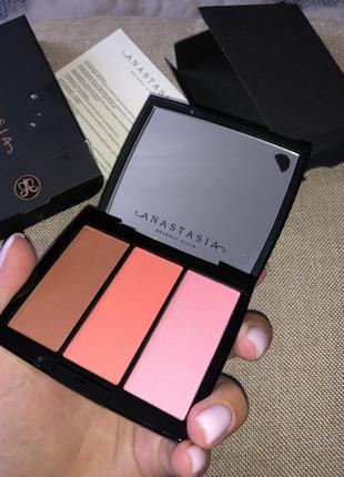 Палетка рум'яна anastasia beverly hills blush trio cocktail party