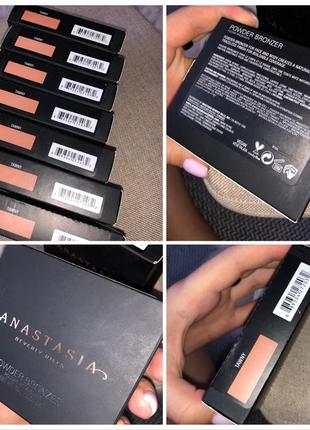 Палетка бронзер anastasia beverly hills bronzer оригинал скульптор пудра8 фото