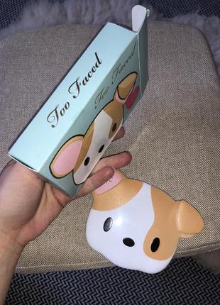 Палетка собачка too faced pretty puppy оригинал тени для глаз9 фото