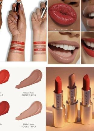 Becca khloe malika brave lipstick помада полномер красная оригинал7 фото