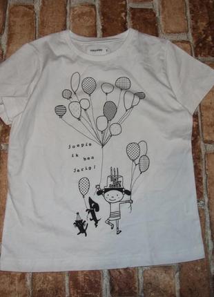 Хлопковая стильная футболка девочке 8 лет flou & friends
