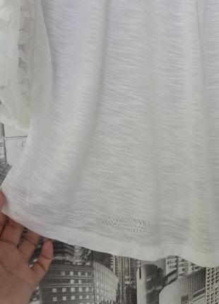 Белая кофточка белая блуза размер 444 фото