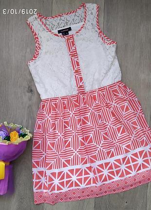 Платье с гипюром на девочку, р. 140