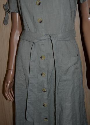 Трендовое миди платье с пуговицами primark 12 размер4 фото