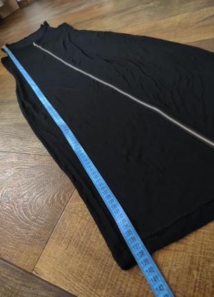 Сарафан довге плаття в підлогу віскоза чорний жіночий літній легкий2 фото