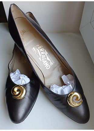 Salvatore ferragamo туфли кожа винтаж ❤️